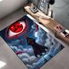Red Eye Anime Warrior Carpet suitable as a non-slip mat for the living room or bedroom sofa