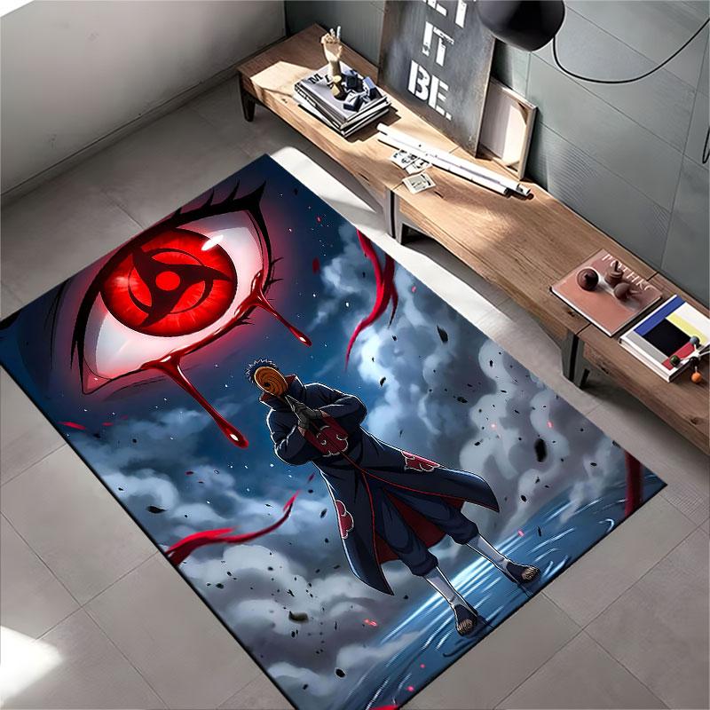 Red Eye Anime Warrior Carpet suitable as a non-slip mat for the living room or bedroom sofa
