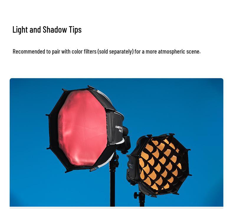 Ambitful Zhijie Quick-Install Octagonal Mini Softbox for Godox TT520II V1 Flash