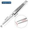 Stainless Steel Precision Tweezers with Flat and Pointed Tips for Grasping in Narrow Spaces