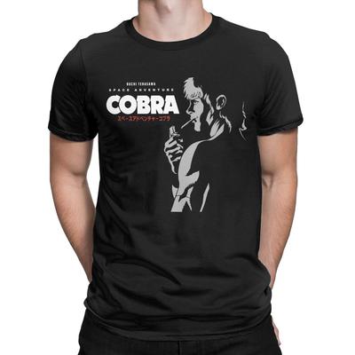 80s Retro Space Adventure Cobra Psychogun Kobura Adventure BUCHI TERASAWA 100% Cotton Tee Anime T Shirt Large Size Gift Clothes