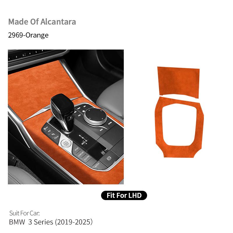 

For BMW 3er G20 G21 G28 Center Console Panel Trim Frame Sticker Made of Alcantara Car Premium Interior Custom Tuning Accessories