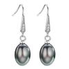 CAOSHI Delicate Fashion Female Drop Earrings with Black Simulated-pearl Elegant Stylish Women's Accessories for Wedding Ceremony