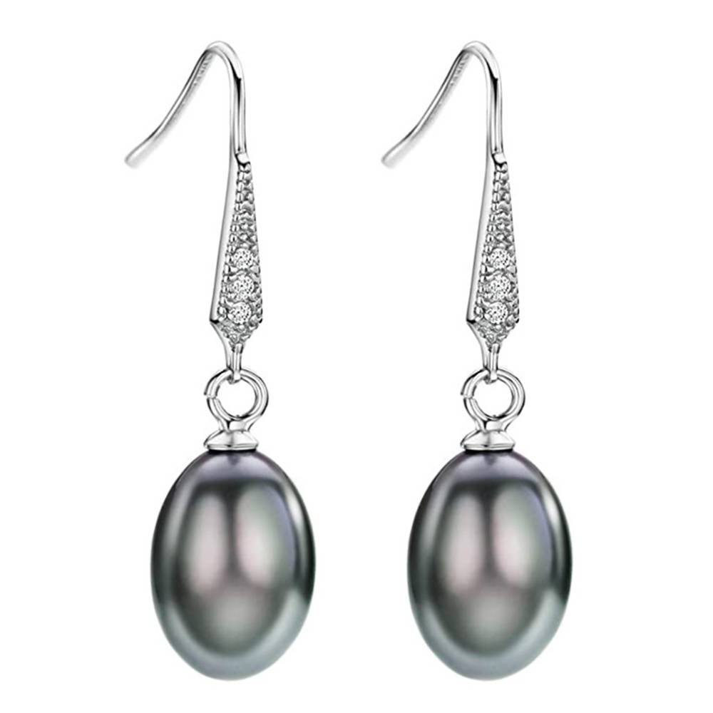 

CAOSHI Delicate Fashion Female Drop Earrings with Black Simulated-pearl Elegant Stylish Women s Accessories for Wedding Ceremony