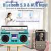 Ретро Bluetooth касетний плеєр з подвійними динаміками та записом на USB