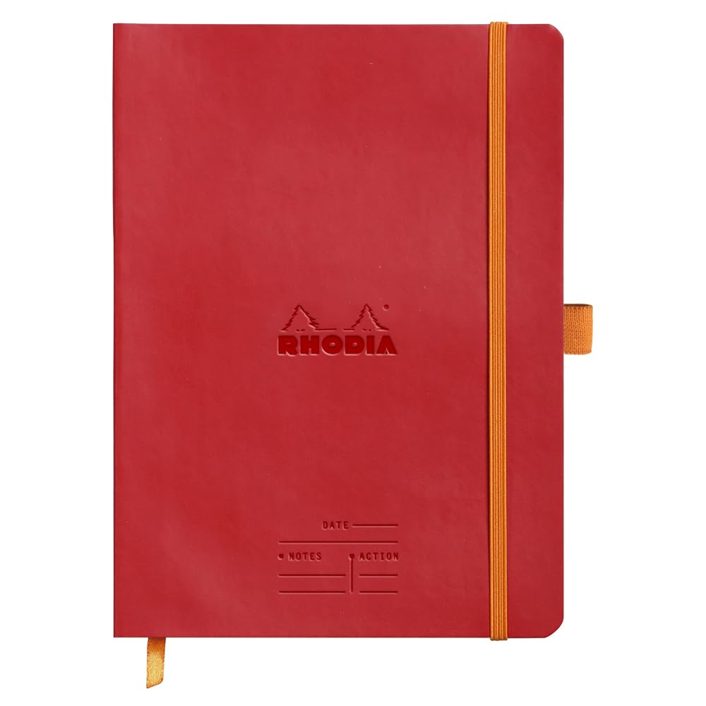 

Rhodia Rhodiarama Meeting Book, A5, Italian-made synthetic leather cover, PEFC certified, Poppy, CF117793