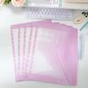 Simple Loose Leaf A4 File Folder 11-Hole Students Stationery Data Book Transparent Office Storage Booklet Gift