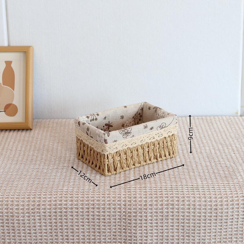 

Rattan Woven Storage Basket for TV Stand, Bookcase, and Wardrobe Without Lining - In Stock Quick Delivery