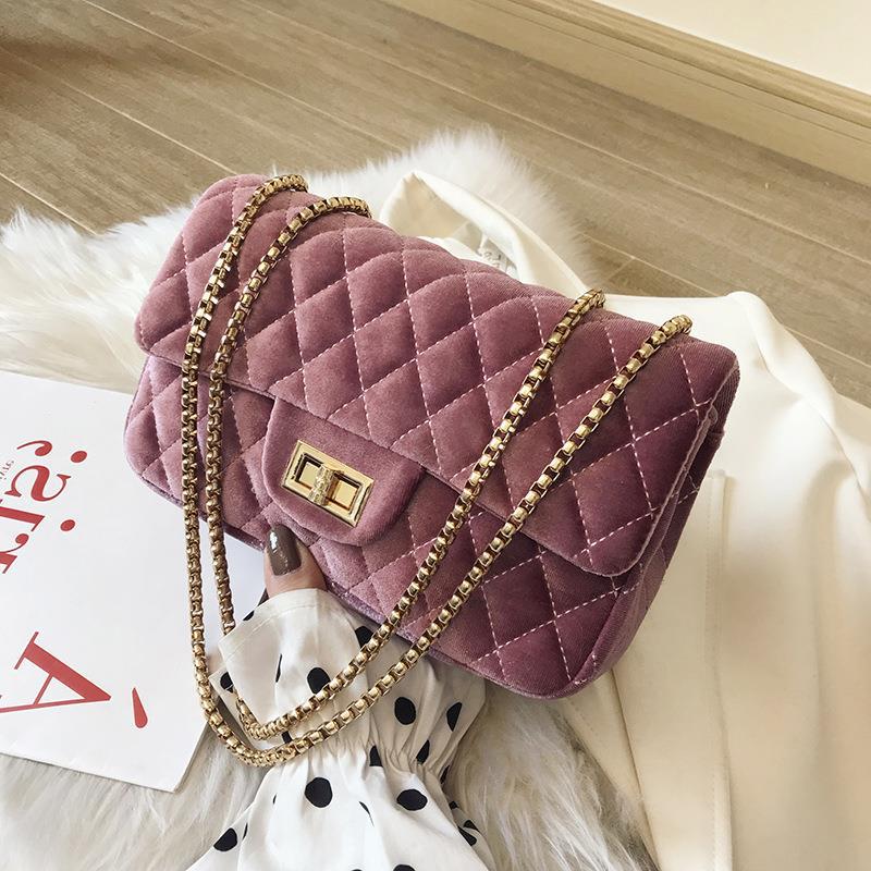 Autumn and Winter New Velvet Small Bag Female New Korean Version