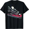 NEW LIMITED Skeleton Playing Billiards Halloween Billiard Pool Snooker T-Shirt