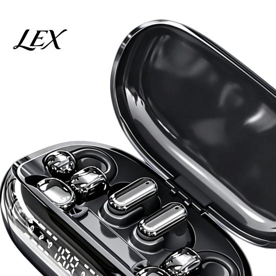 Adjustable EQ Sound Headphones 3-in-1 Wireless Earbuds with Chargeable Power Bank Case, 3 Pairs Interchangeable Clip/in-Ear/Sleep Portable Charging