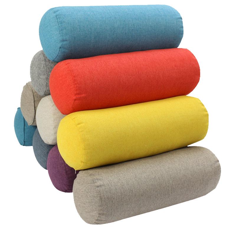 Wielofunkcyjna poduszka w stylu bawełniano-lnianym: Koc, Poduszka lędźwiowa, Terapia stóp, Podpora szyi przy łóżku, Masaż, Poduszka na sofę i łóżko.