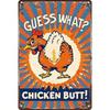 Vintage Metal Poster Chicken 8x12 Inch Wall Decor Tin Sign for Kitchen Country