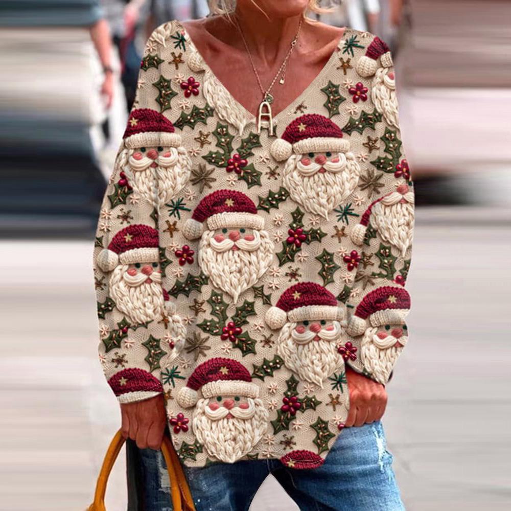 2025 Autumn/Winter Women's Round Neck Casual Long Sleeve Button Knit Top