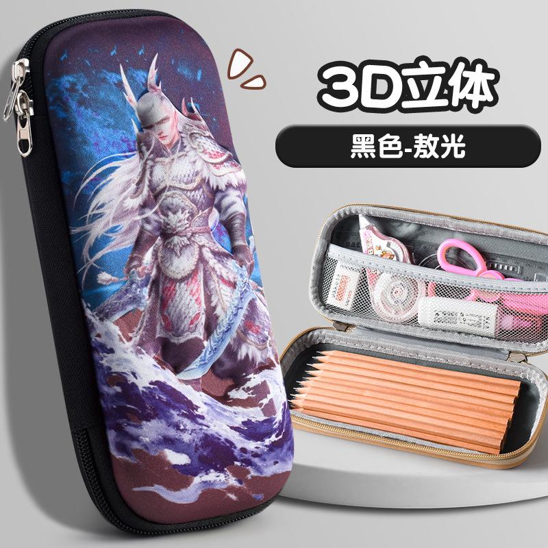 3D Stationery Box Primary School, Pencil Case Girls Cartoon Nezha Pencil Case Students Children