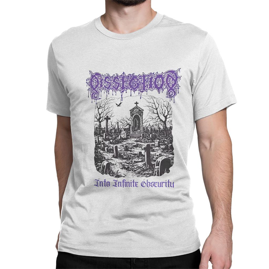 Dissection Band T-Shirt Summer Rock  Band Cotton T Shirts For Men Fashion Custom Logo Tshirt Short Sleeve Vintage Tees