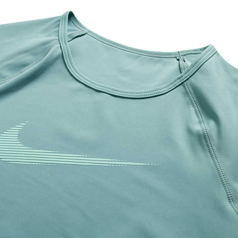 New Nike Pro Women's Dri FIT Short Sleeve Cropped Graphic Top HV3674-017