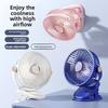 Ventilador de clip portátil recargable USB para escritorio dormitorio y pared