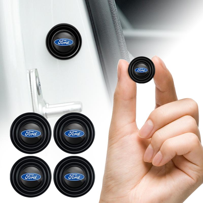 Car Door Trunk Shock Absorbing Anti-Noise Sticker For Ford Focus Fiesta Puma Ranger Kuga MK7 MAX F150 CVW1