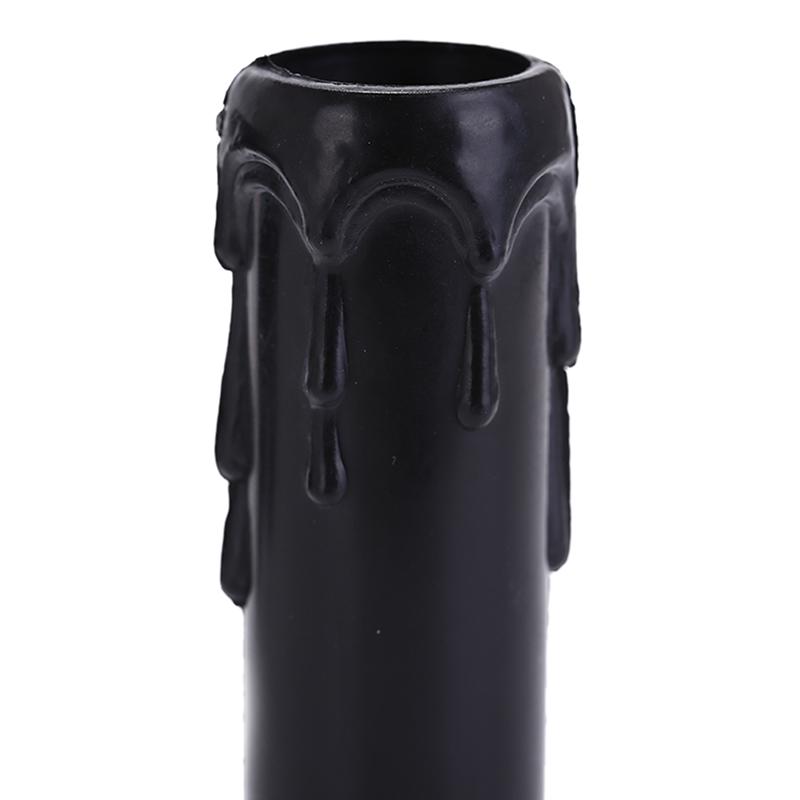 10Pcs Plastic Drip Candle Tube For Chandelier Light Bulb Covers Sleeve
