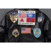 Chinese Size Men Genuine Leather Jacket Quilted Patches 100% Cowhide & Natural Fur Collar Flight Coat Aviator Clothing Winter