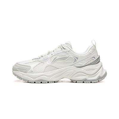 Li Ning Star Ring Y2K Weiche Retro-Mode Vielseitige Höhenerhöhung Rutschfest Abriebfest Atmungsaktiv Low-Top Freizeitschuhe Herren Sneaker AGCV355-1
