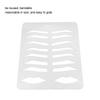 Brow Lips Template Reusable Bendable Eyebrow Lip Eyebrow Grooming Stencils for Tattoo Artists Beauty Beginners