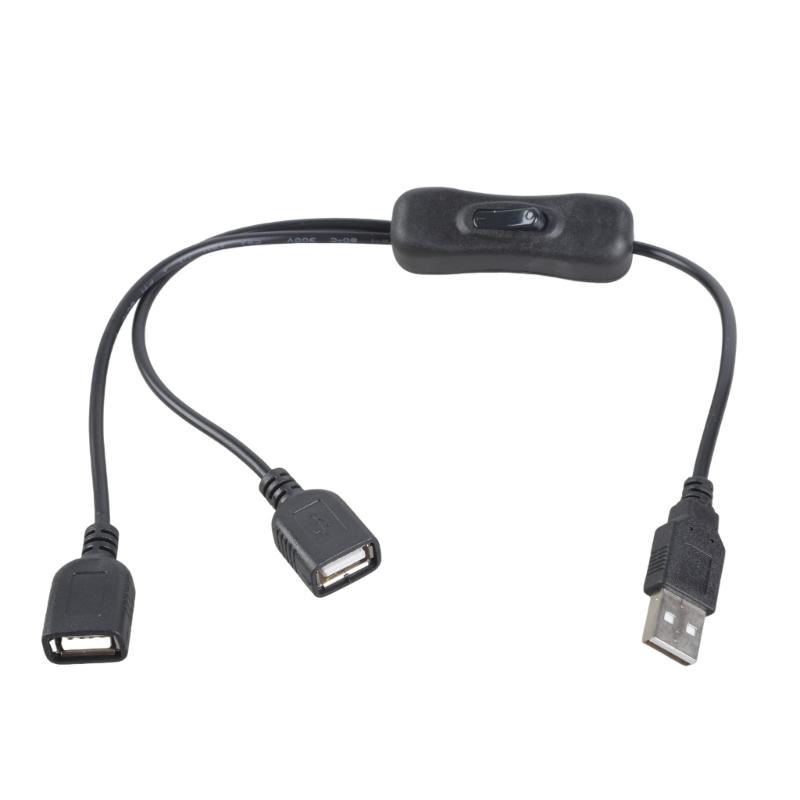 

Двойной USB-порт Зарядный удлинитель с переключателем включения/выключения для вентиляторов, светильников, насосов, варианты длины 35 см, 120 см, 200 см