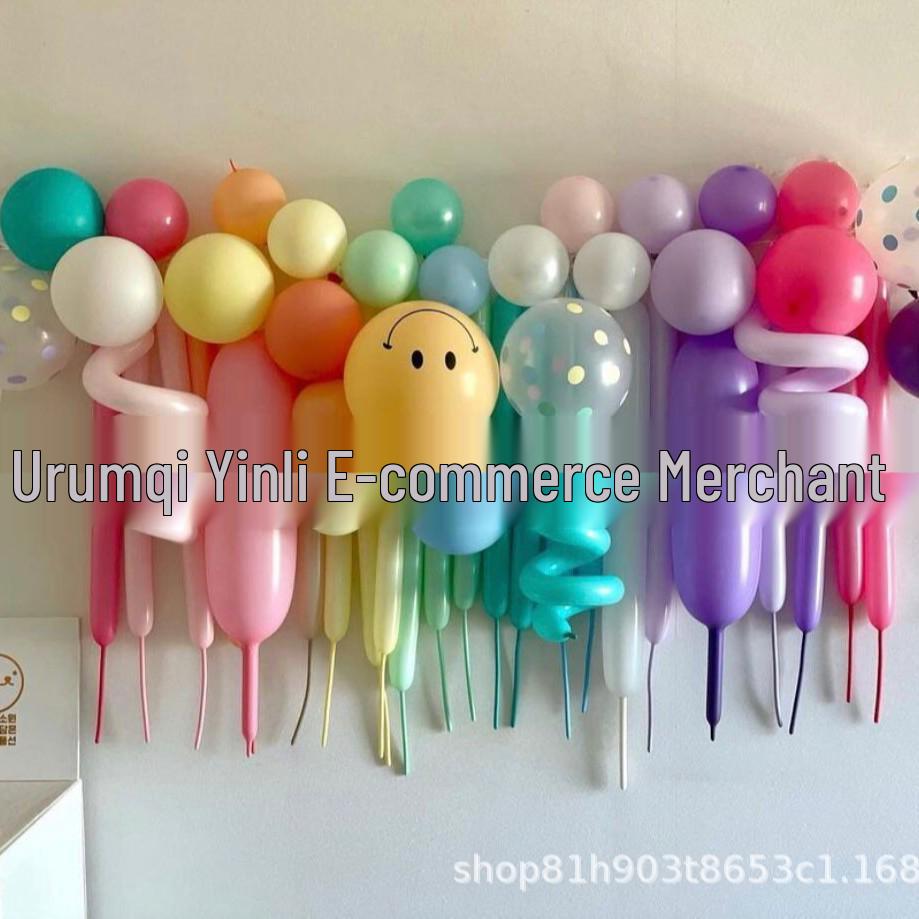 Macaron Color Tassel & Flower Balloon Wall - Baby's 1st Birthday Decoration Photo Backdrop