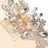 New Bridal Comb Hair Accessories Wedding Ladies Retro Hair Accessories Handmade Rhinestone Pearl Hair Comb Comb