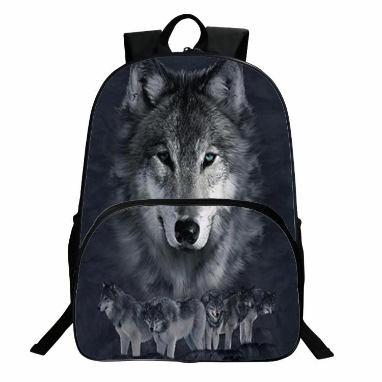 Nouveau Produit 2025 Vente en Gros Nouveau Sac à Dos Loup de Dessin Animé Sac à Dos École Primaire Animal Enfants Mode Sac à Dos Homme