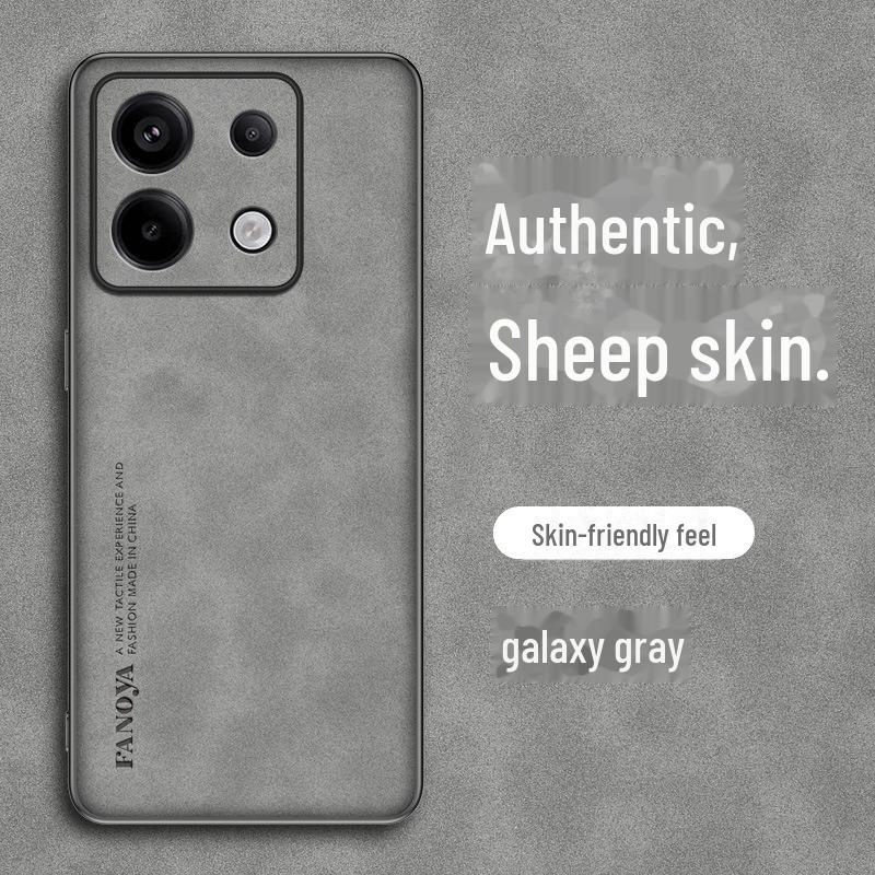 

Чехол для телефона Redmi Note 13 Pro из овчины - овчина, защитный чехол от падений Redmi Note 13 Pro 5G