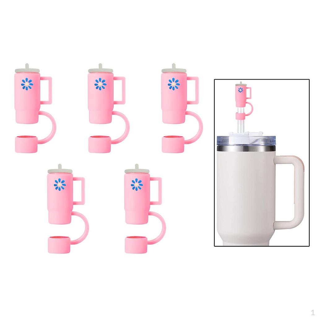 10-Pack Reusable Silicone Straw Sleeves - Secure Fit for 10mm Straws