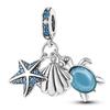 Ocean Trendy 925 Silver Dolphin Crab Boat Beach Charms Beads Fit 3mm Bracelets DIY Thoughtful Fine Jewelry Making Gifts