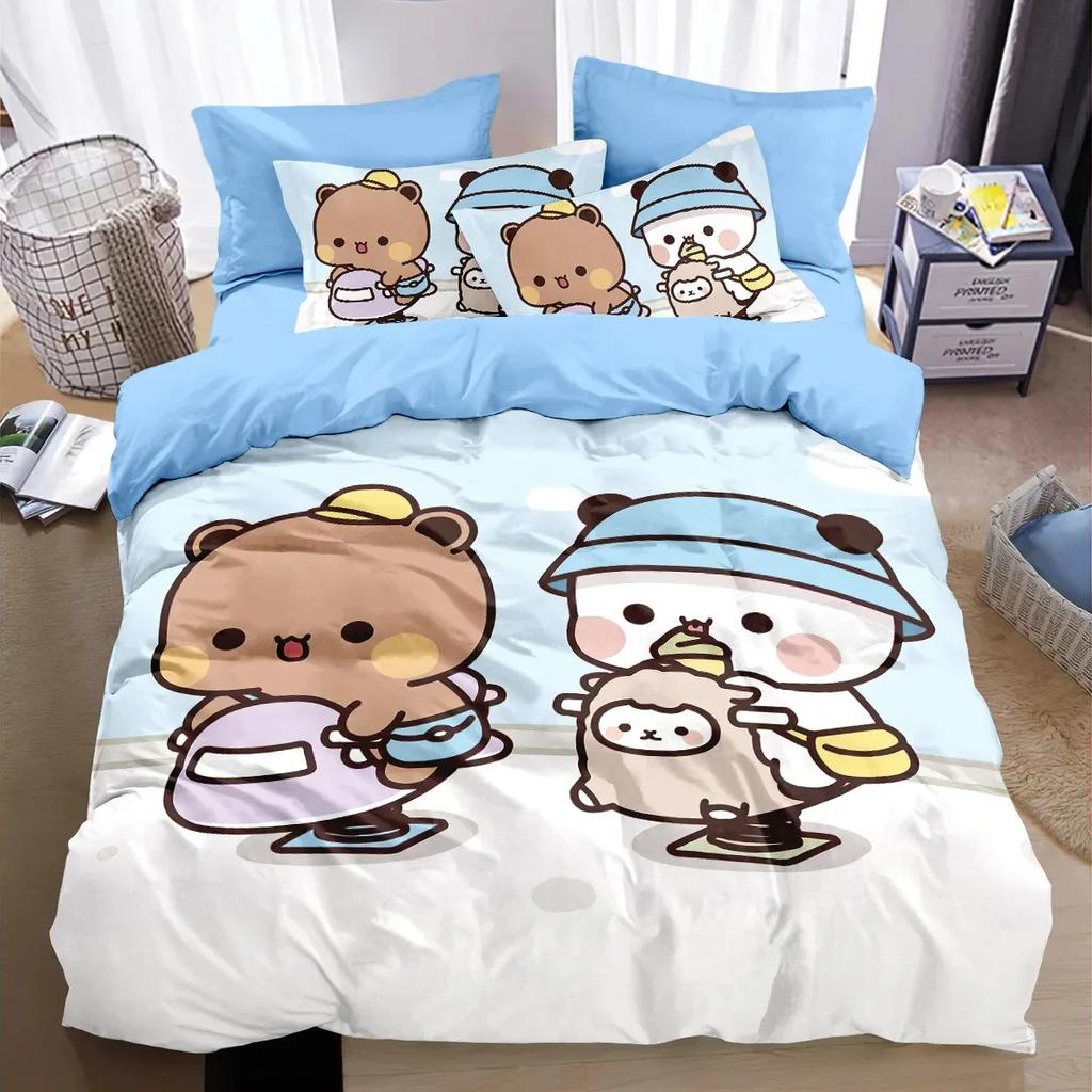 Cute Bubu Duvet Cover and Pillowcase Set, King/Extra King Bedding Set, Children's Bedroom Decor, Gift for Boys and Girls