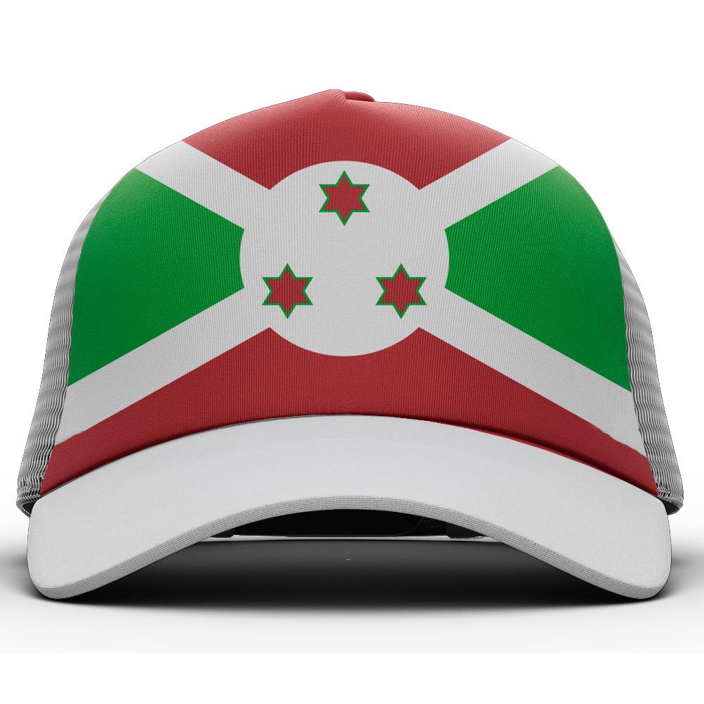Burundi Male Youth Student Free Custom Name Number Logo Photo Bdi Flag Burundian French Nation Bi Country Diy Text Baseball Cap