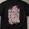 Selective Social Cherry Blossom Streetwear Grunge Trendy Shirt Mental Health Gag Gifts Sarcastic Shirt Adult Humor T Shirts Cute Retro Shirt