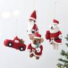 Ins-Style Wool Felt Cute Elk & Santa Claus Hanging Ornament for Christmas Tree