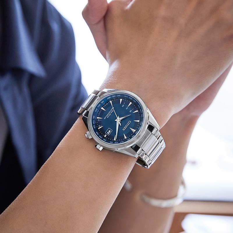 Citizen Sky Eagle Collection Light Powered Quartz Movement Stainless Steel Strap Watch Unisex CB0270-87L