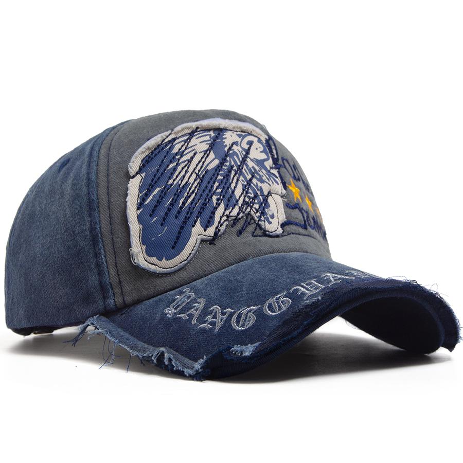 Vintage Washed Baseball Cap Letter Embroidery Soft Top Visor Hat Retro Fashion Men Women Casual Snapback For Outdoor Sports Hot