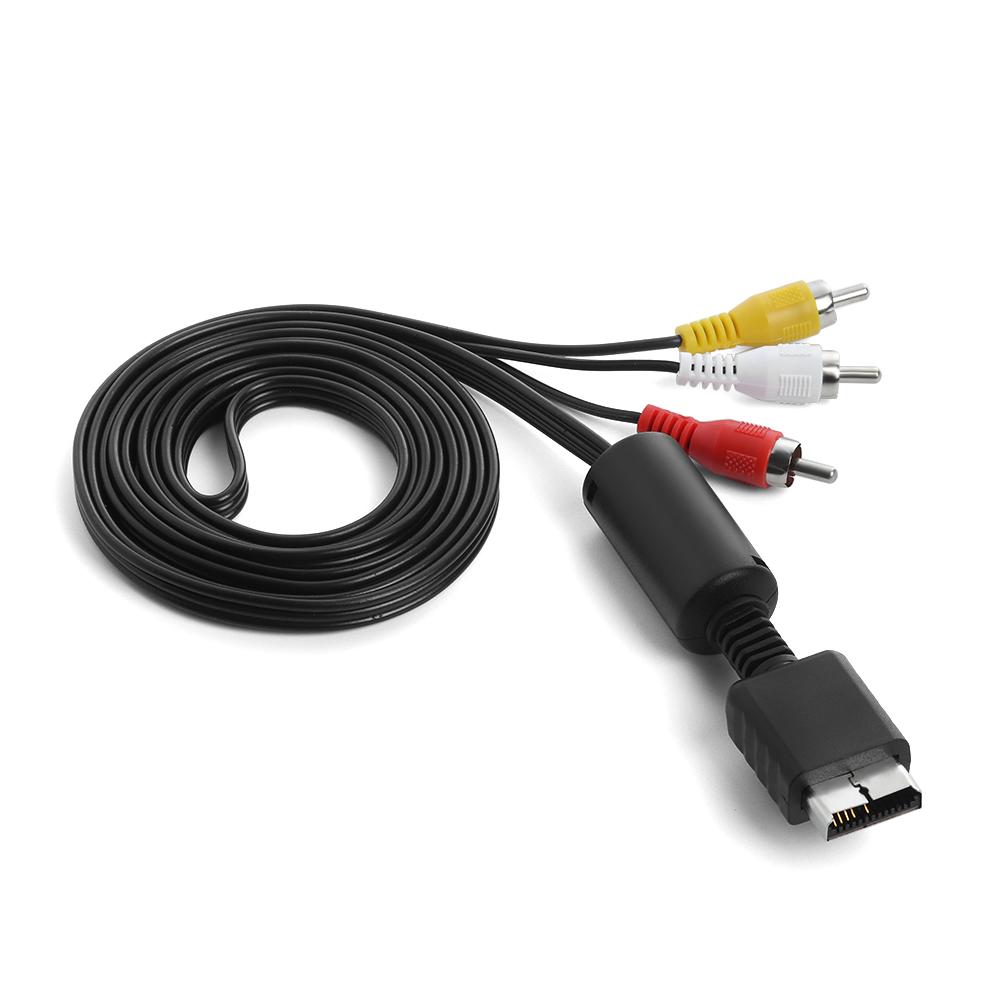 New Multi Out Adapter AV Cord Video/Audio Cable 3 RCA Flat