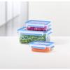 Clip Boxes&close Emsa - Pack of 5 - 3d Blue - Plastic - Dishwasher, Freezer, Microwave Safe