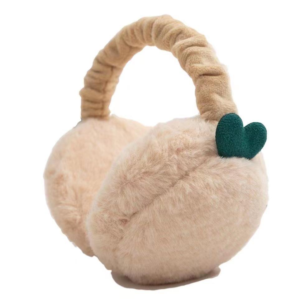 

2023 Foldable Ear Warmers, Solid Color Plush Extendable Covers for Winter Cold Protection