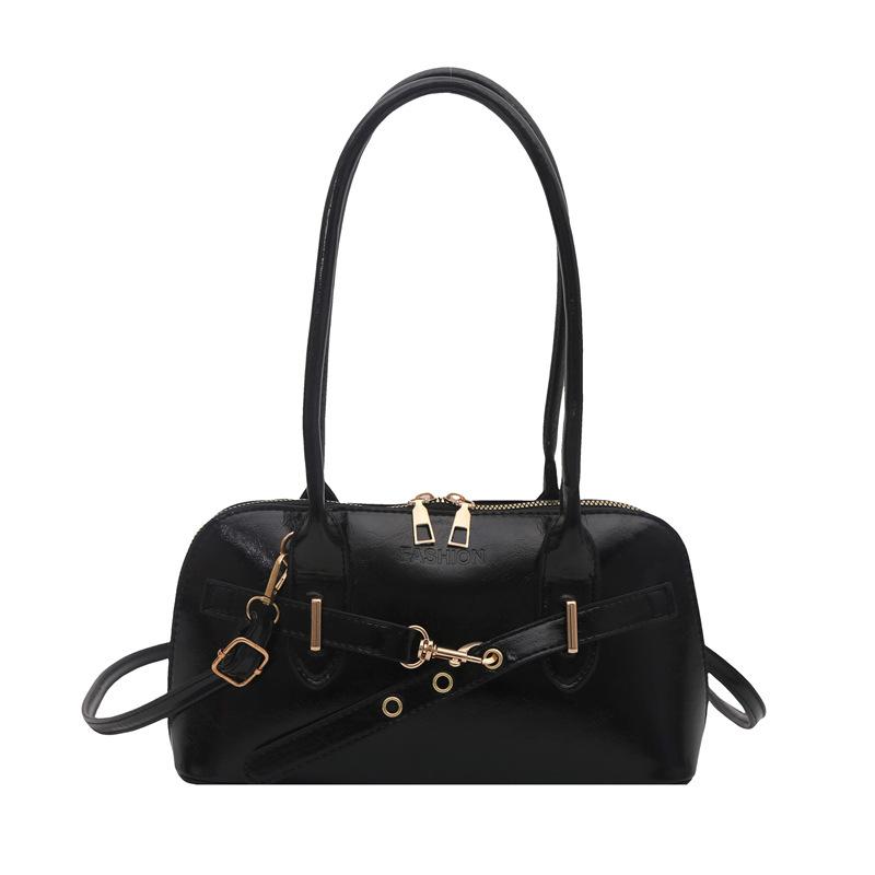 Premium women s bag fashionable retro shoulder messenger bag light luxury niche underarm handbag