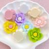 10Pcs New Cute Cartoon Simulated Camellia Series Flat Back Resin Cabochons Scrapbooking DIY Jewelry Craft Decorat