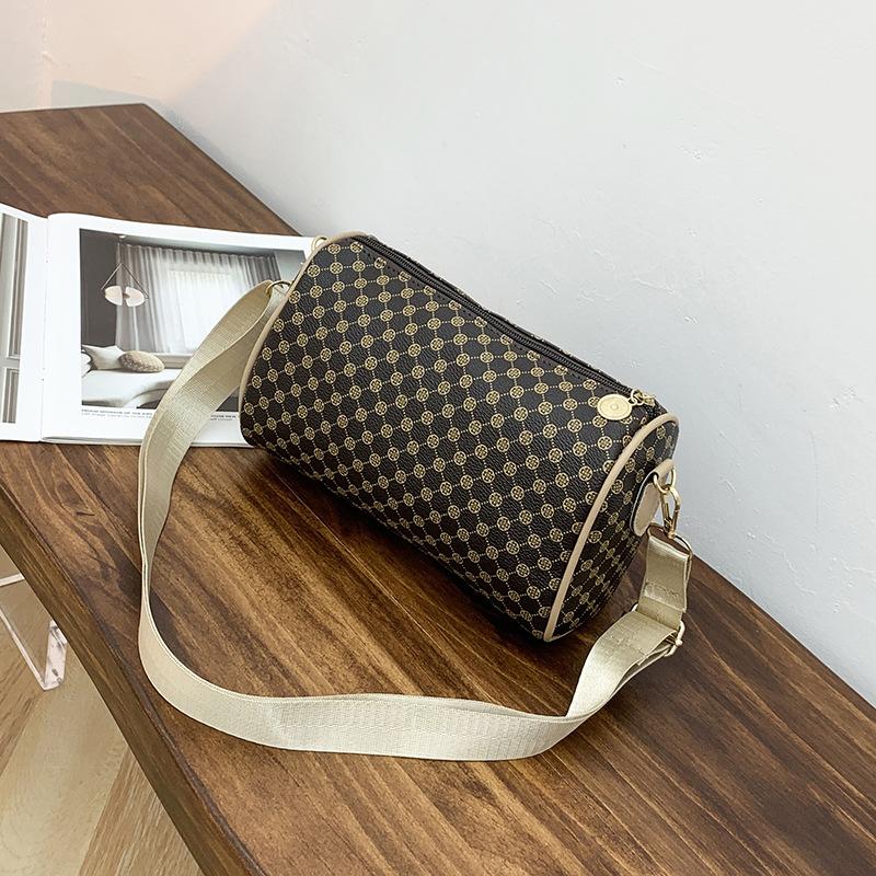 

Vintage printed polka dots single shoulder crossbody women s bag versatile fashion mobile phone makeup women s bag