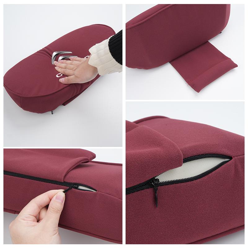 Car Seat Lumbar Support Fur leather Pillow Waist Protector Auto Accessories For Citroen C4 C3 C5 C1 C2 Berlingo Celysee Cactus