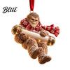 Holiday Cash Present Decoration Big Foot Money Holder for Cash 2D Acrylic Sasquatch Gift Unique Grandchildren Ornament Clear Xmas Tree Hanging Party