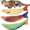 Popular Mint Fish Cat Toy: Scratch-Resistant, Bite-Proof Burlap Teaser for Self-Entertainment and Boredom Relief