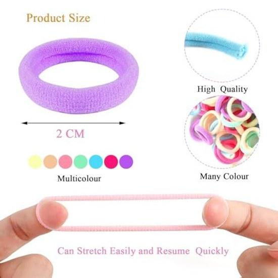 Hair tiechildrenhair rubberbaby tieKafandhair tiekidshair accessoriessmall100-piece setcutebulkhair rubberchildrenstylish girlshair ornament(colorful)